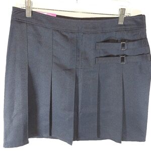 French Toast Girls' Two-Tab Scooter Skirt/Skort Navy 16 1/2 Plus School Uniform